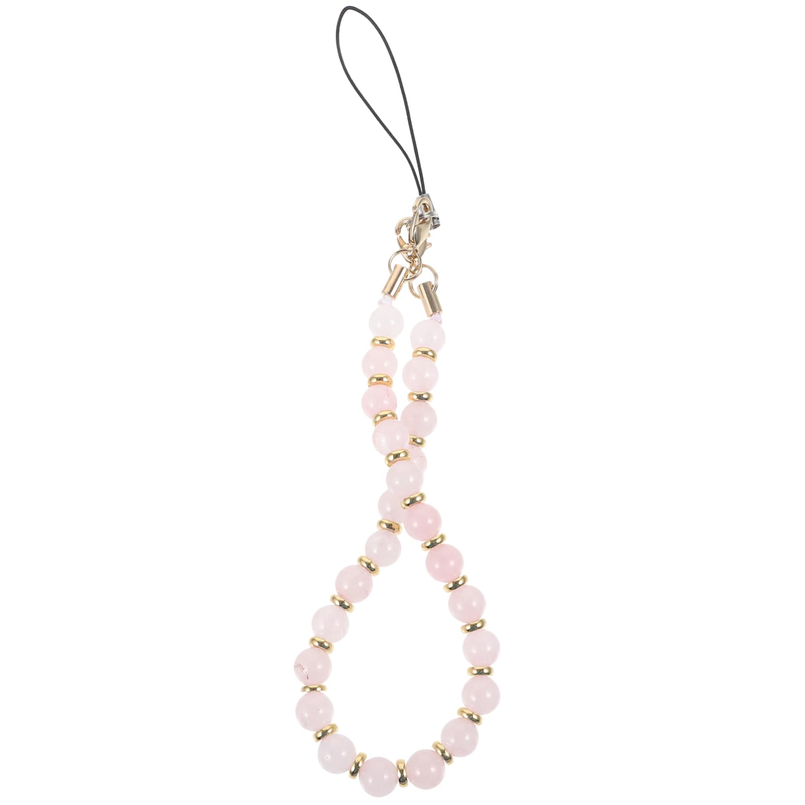 Angoily Cinghie per cellulari lux tracolla per cellulari phone charm collana tallone kit telefonini telefonare ciondolo per cellulare con perline fascino del telefono bohémien rosa