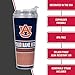 Rico Industries NCAA Auburn Tigers Primary 24oz Personalized Tumbler W/Hinged Lid - Team Colored Travel Tumbler - Keeps Drinks Cold or Hot