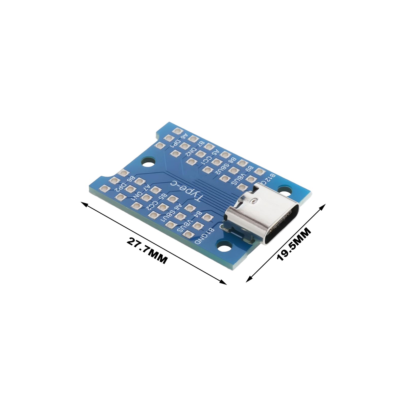 EMagTech 4 Pezzi Scheda Adattatrice USB-C Femmina – Breakout Board USB 3.1 Type-C Per Test E Debug