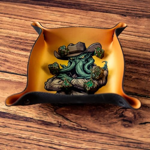 Tacka na kości do gier planszowych i RPG 22 x 22 cm - Cowboy Cthulhu