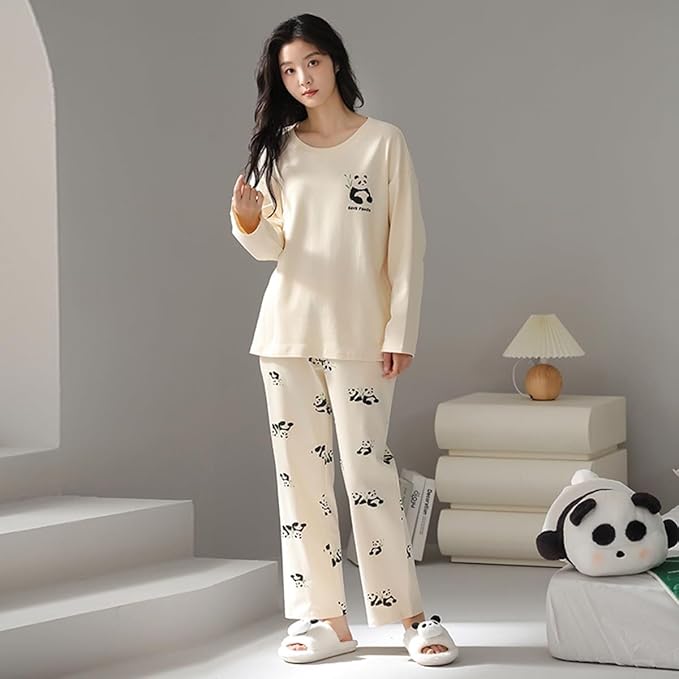 5L~6L”ふわふわあったか♡パンダちゃん パジャマ 大きいサイズ レディース 5L~6L”ふわふわあったか♡パンダちゃん パジャマ 大きいサイズ