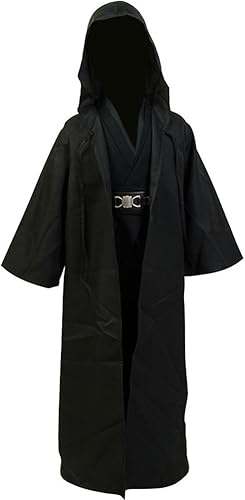 CosplaySky Disfraz de túnica para niños, túnica de Halloween, uniforme con capucha, color negro y marrón