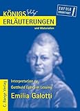 Königs Erläuterungen und Materialien, Bd.16, Emilia Galotti - Gotthold Ephraim Lessing