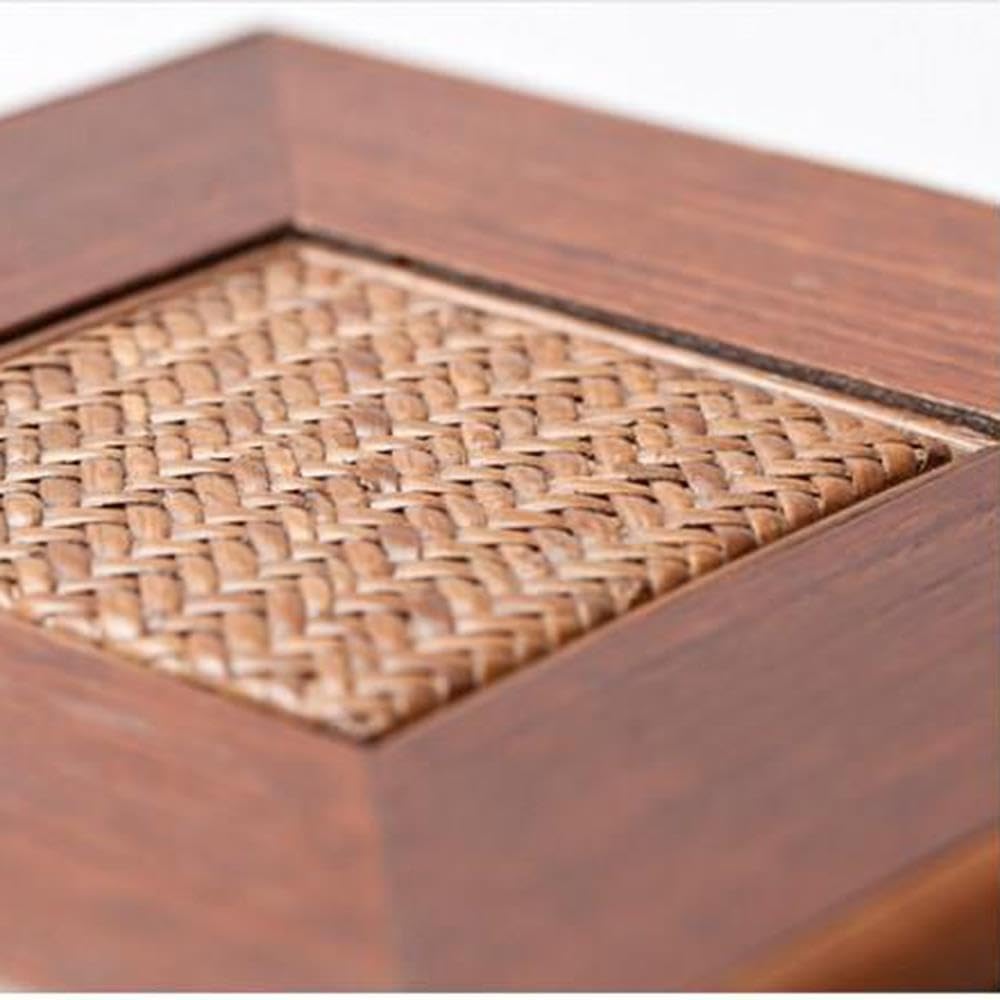 Vielseitigkeit Kreativer Plattenhalter aus Rattan-Massivholz
