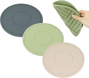 MIKOMO Silikon Topfuntersetzer Hitzebeständig, 3er-Set Modernes Design ...