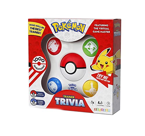 Giochi Preziosi - Pokemon Trivia, Gioco Da Tavola, Quiz Per Veri Trainer, Sfide In famiglia E Con Gli Amici, Divertimento Dai 7 Anni, Da 1 A 4 Giocatori
