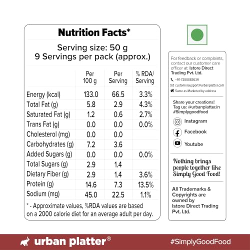 Image of Urban Platter Tofu Cubes, 800g (Drained Weight: 450g | 14% Plant Protein | Ready-to-Use for Stir-Fries, Curries, Salads & Soups)