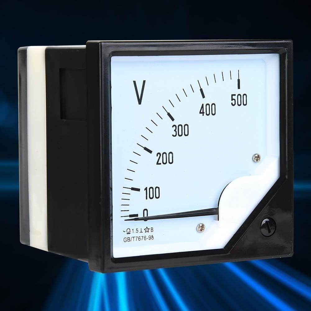 Analoges Voltmeter AC 0-500 V, quadratisches Spannungsmessgerät Volt-Spannungsanzeige für elektronische Steuergeräte