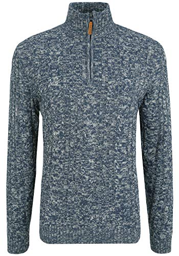 b BLEND Zotem Pull en Grosse Maille À Col Camionneur Pull-Over pour Homme À Col Camionneur, Taille:L, Couleur:Dress Blues (194024) Cover