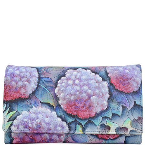 Anuschka Women's Genuine Leather Clutch Wallet | Hand painted Original Artwork