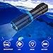 Zetiling Waterproof Diving Flashlight, LED Lighting, 850 Lumen, Compact, Black, 1 x Rechargeable Battery, Up to 50m Depth, Ideal for Diving