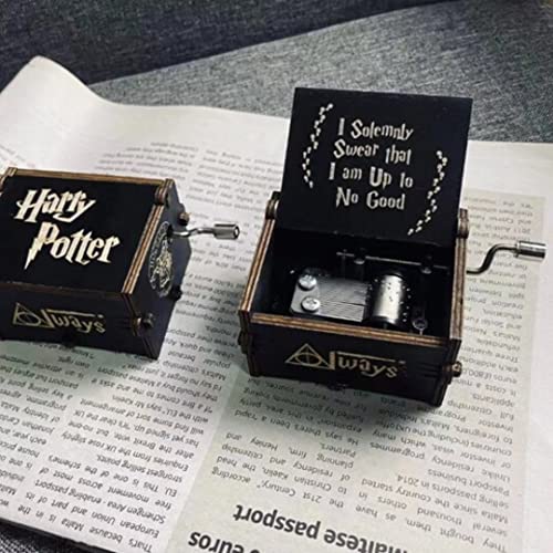 Image of Zesta Wooden Harry Potter Music Box /Vintage Hand Crank Musical Gifts For Men Birthday Special /Birthday Gift For Girls /Wooden Musical Box Gift For Wife, Child
