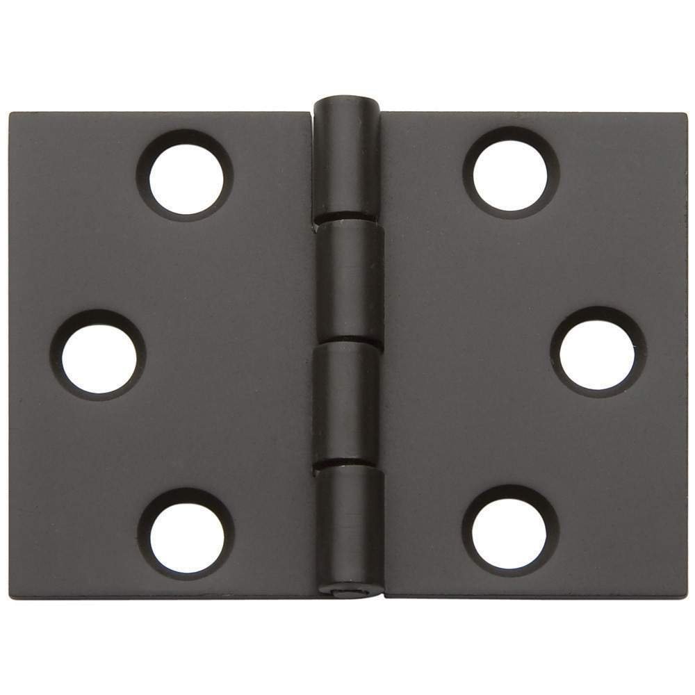 Sonoran Nutra Flat-Tipped Butt Hinges - 1.5 in L x 2 in W, Classic Style, Steel Material, Unfinished, Silver