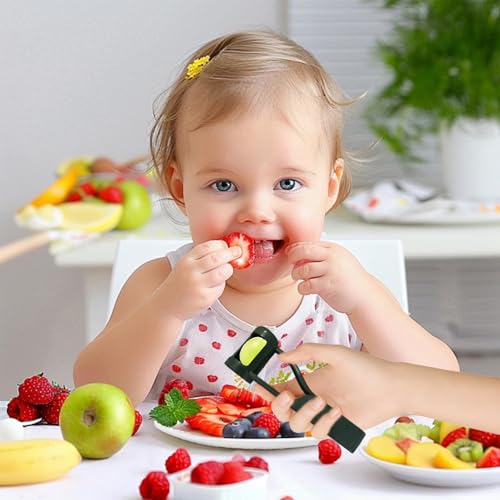 Cutter per uva per toddlers and Babies, Grapes, Cherry Tomatoes, Strawberry Cutter, Quarter Cutter Tool for Fruit Vegetables, Salad and Cake Decorating - immagine 6