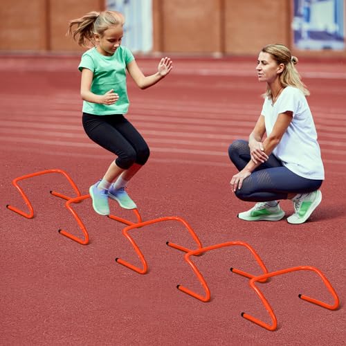 speed and agility training equipment 5 adjustable agility hurdles 20ft agility ladder soccer training equipment set for kids youth adults