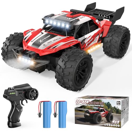 Scientoy Remote Control Car, 30+KPH High Speed 4WD RC Cars,