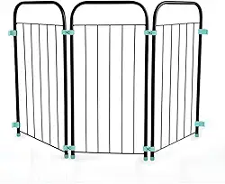 Portão Cercado Portátil Dobrável Multiuso para Pet, Grade de Proteção Versátil, 35 a 106cm,