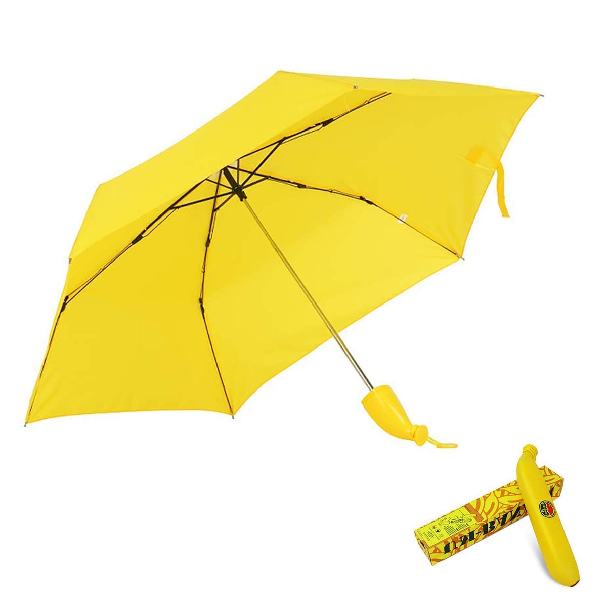 Z SIGNS Automatic Open Travel Umbrella with big size for men Umbrella for girls, Umberallas for rain Sun Umbrella Classic Folding Automatic Open Uv Protective Umbrella (Banana Yellow Umbrella)