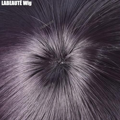Image of LABEAUTE Agott Black Cosplay Wig 30CM / 11.8Inch Short Anime Wig | Heat Resistant Synthetic Hair for Costume Theme Party and Halloween