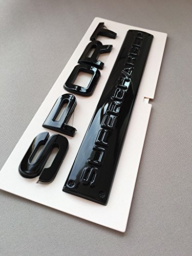 RANGE SPORT NERO testo lettere Supercharged STEMMA...