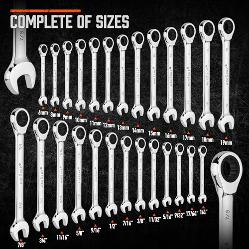 HORUSDY 26-Piece Ratcheting Wrench Set
