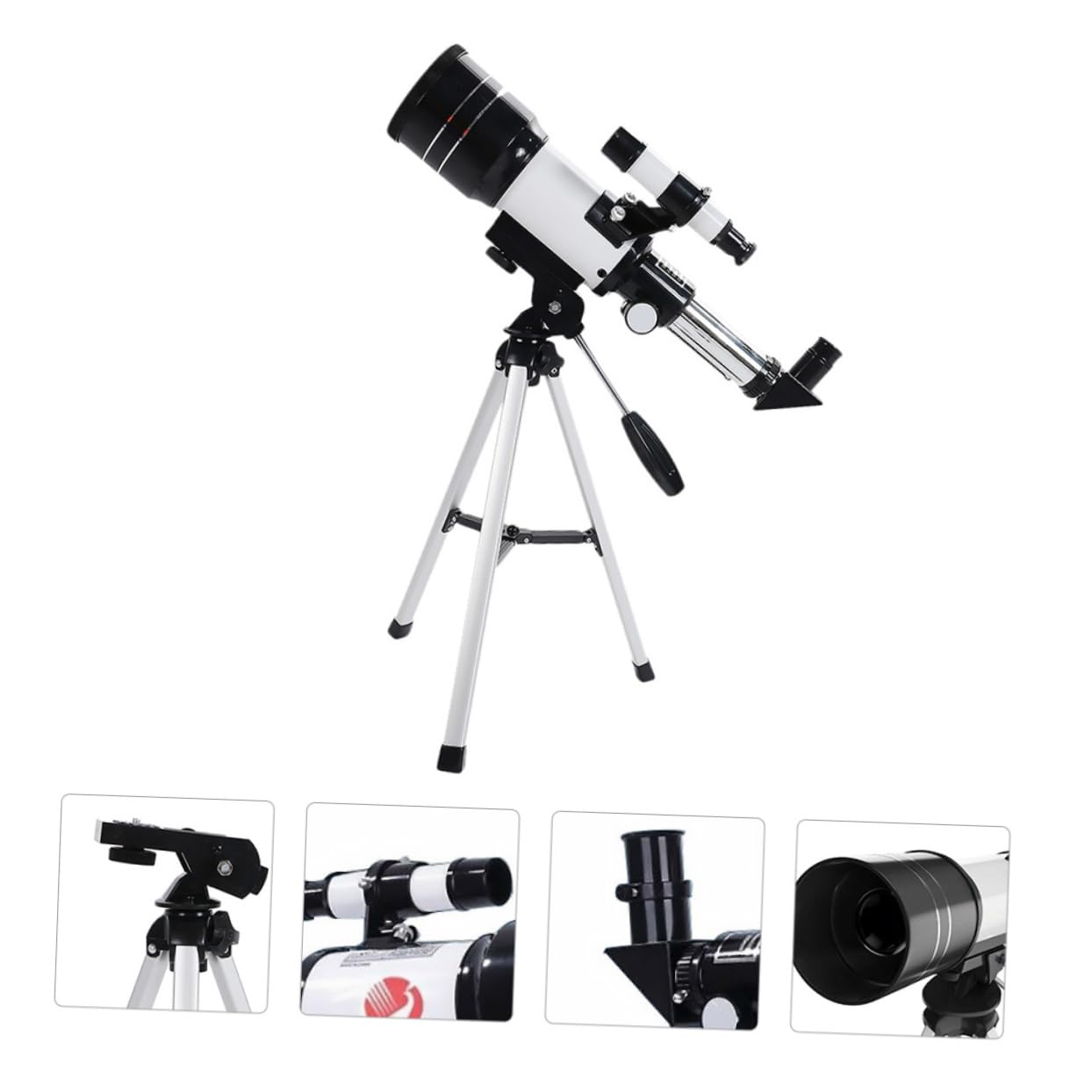 Gadpiparty Telescopio De Observación De 150x y Clip para Teléfono Telescópico para Exteriores