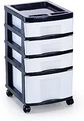 Gaveteiro Plástico Branco 4 Gavetas Agraplast 571