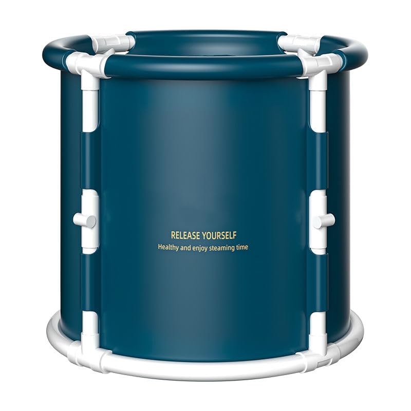 Polar Plunge Pool - Portable Ice Bath Tub for Outdoor Travel - Foldable Cold & Hot Water Sauna for Adult Injuries Recovery - Deep Freeze Therapy