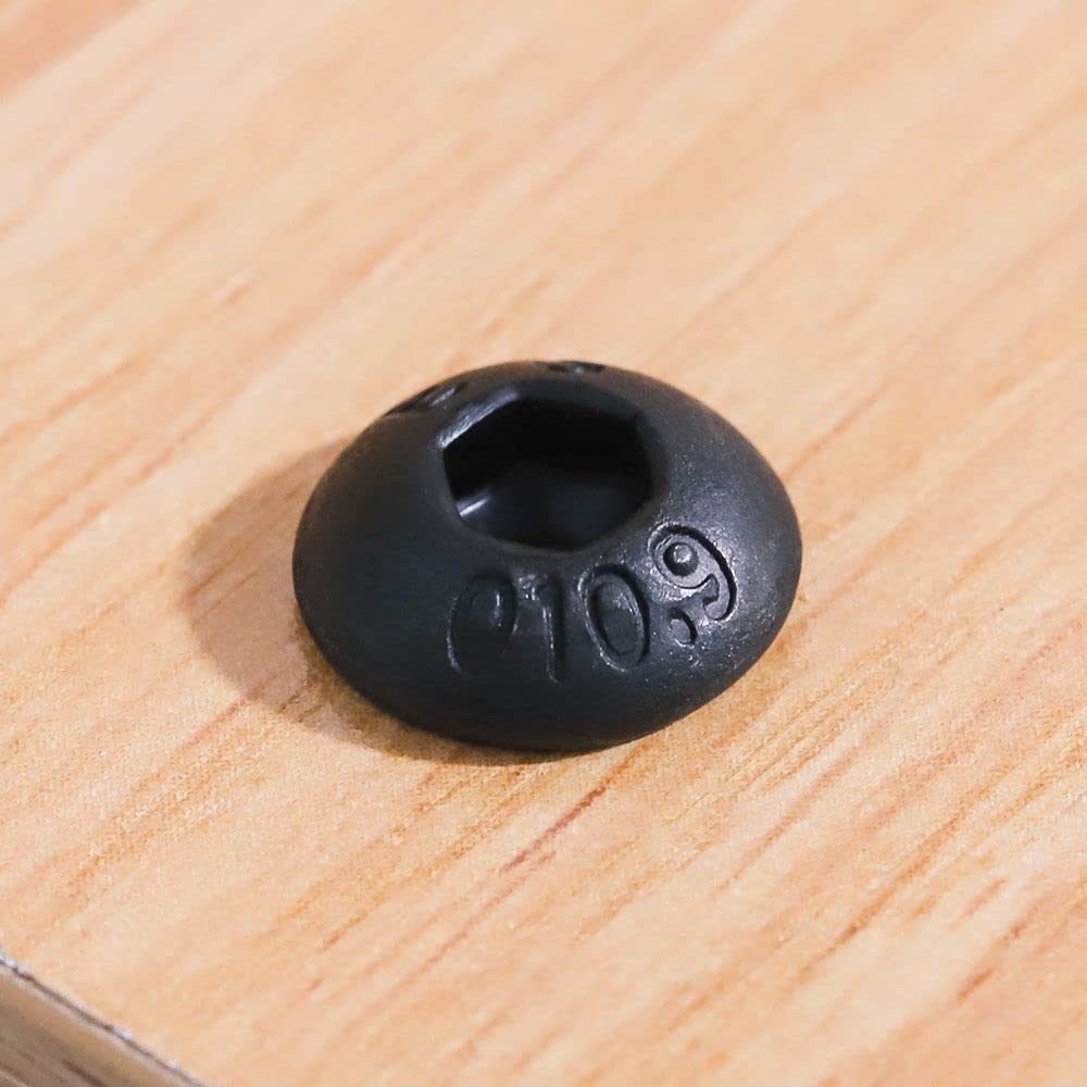 5/16-18 x 5/8 inch (20 pcs) Button Head Socket Cap Screws, Black Oxide Finish, 10.9 Alloy Steel, Full Thread UNC - Image 2