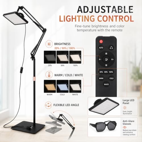 Image of Tattoo Light,Tattoo Supplies and Equipment,Polarized LED Tattoo Work Light,Video Lighting for Video Recording,144 Lighting Beads, can be Controlled by Remote Control