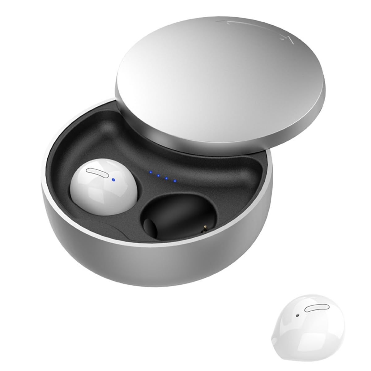 IKXO Invisible Wireless Bluetooth Earbuds for Side Sleepers Smallest Invisible Sleep Earbuds Comfortable Noise Blocking Wireless Headphones for