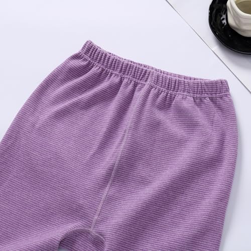 Girls Winter Leggings Thick Warm Full Length Pants Footless Stretchy Tights Pants4