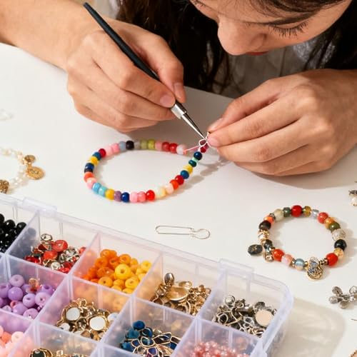 2 StkSortierboxen für Kleinteile,Transparente Sortierkasten Kleinteile Organizer mit 24 Fächern,Kunststoff Kleinteilebox,Kleine Aufbewahrungsbox mit Deckel für Schmuck Schrauben Perlen Organizer Box