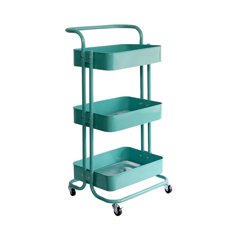 スチール製 ラック スリム 隙間収納 収納ワゴン キャスター付き キッチンワゴン キャスター付き スリム 3段 ラック 隙間収納