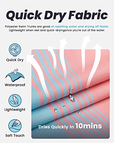 Image of maamgic Mens Swim Trunks Quick Dry Swim Shorts with Mesh Lining Funny Swimwear Bathing Suits 7inch