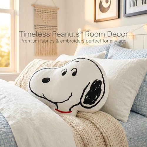 Image of Peanuts Snoopy Bedding Plush Cushion Pillow - Soft Plush Throw Pillow for Bedroom Decor & Gifts, 15 inch, (100% Officially Licensed Product) by Franco Collectibles