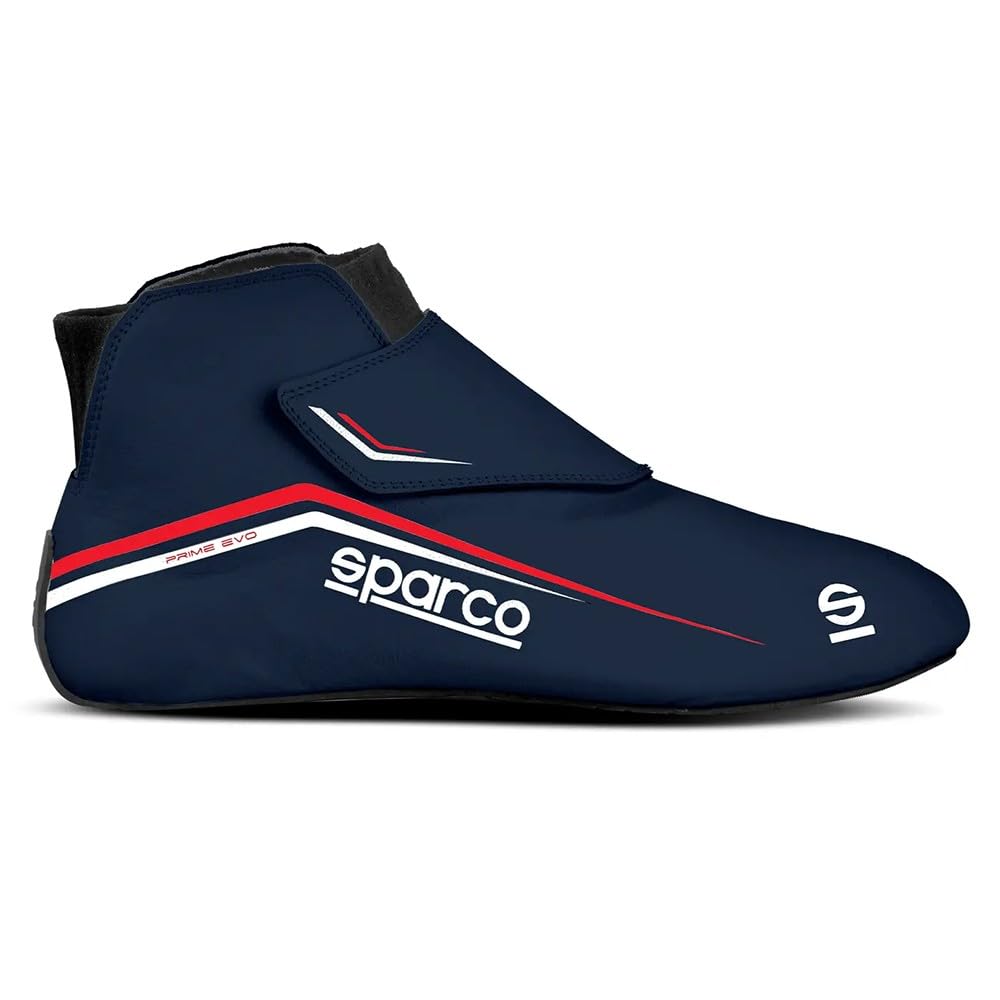 sparco Botines Prime EVO Talla 43 Azul Marino/Rojo, Botas Unisex Adulto, Multicolor, EU