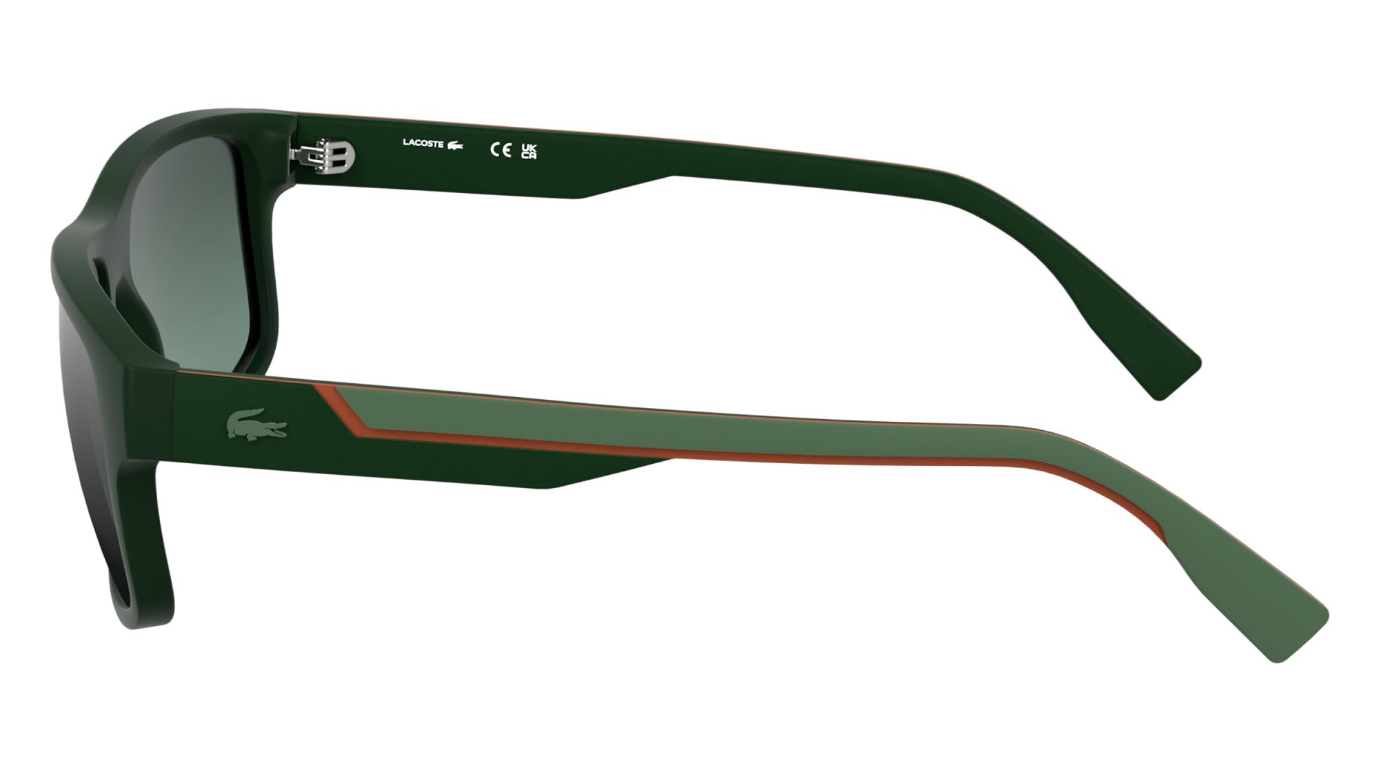 Lacoste Men's Sunglasses L6057S - Matte Green with Gradient Mirror Green Lens