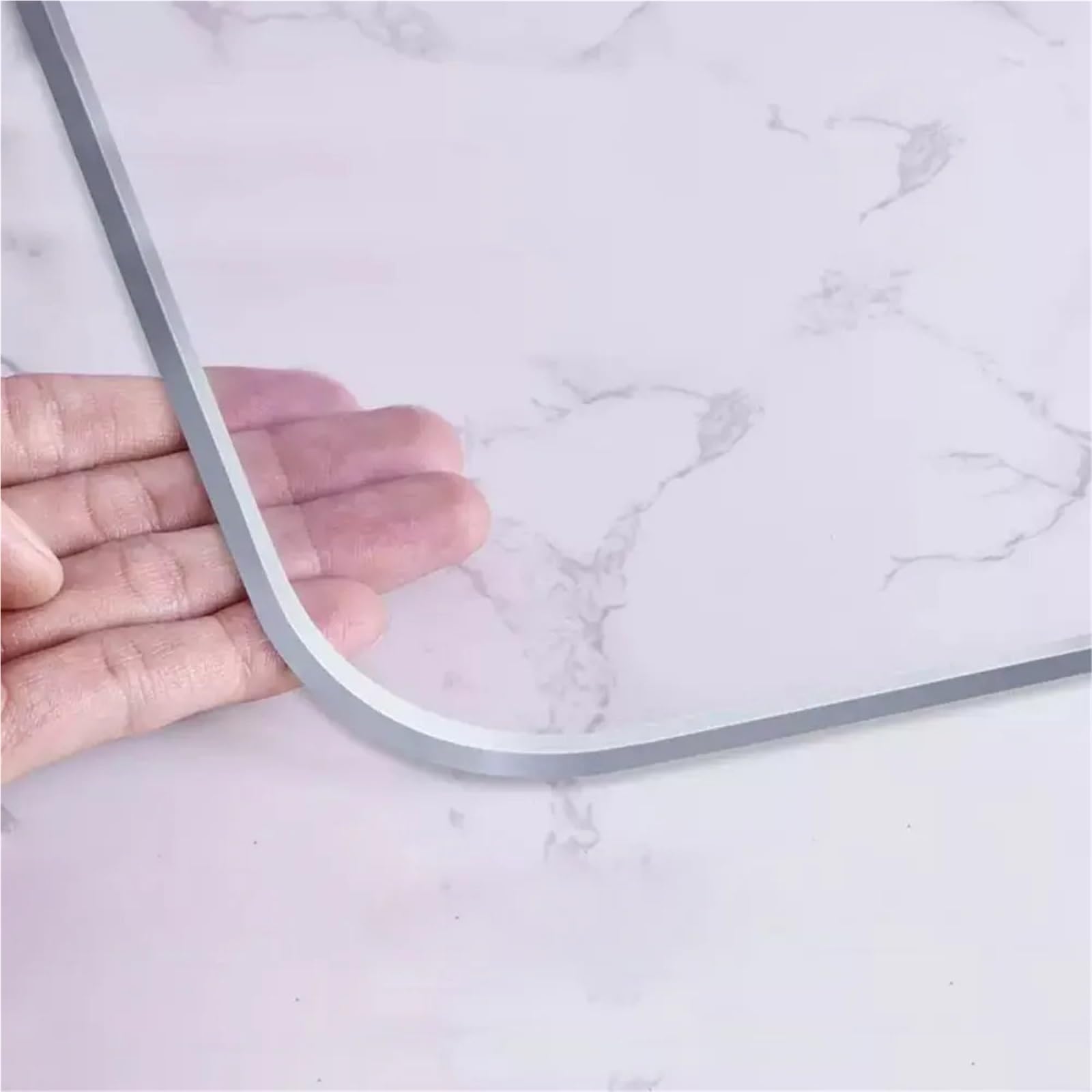 Clear Table Protector Sturdy PVC Tablecloth, Heat-Resistant Waterproof Transparent Table Protector Scratch-Proof Clear Plastic Cover For Dining 1mm(70cmx100cm)