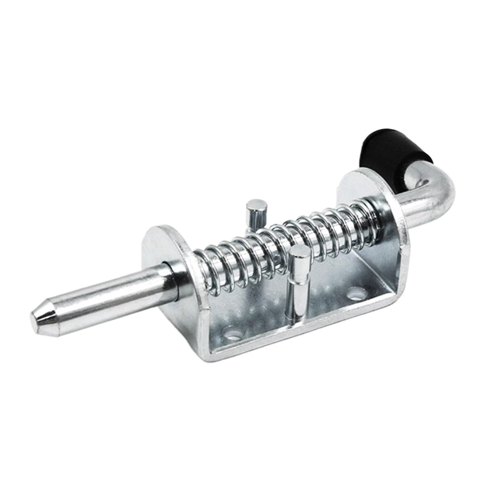 Pestillo de acero galvanizado resistente con resorte para puerta de remolque, perno duradero, 1 pieza, cierre seguro para puertas de remolques y caravanas, resistente al óxido, fácil instalación