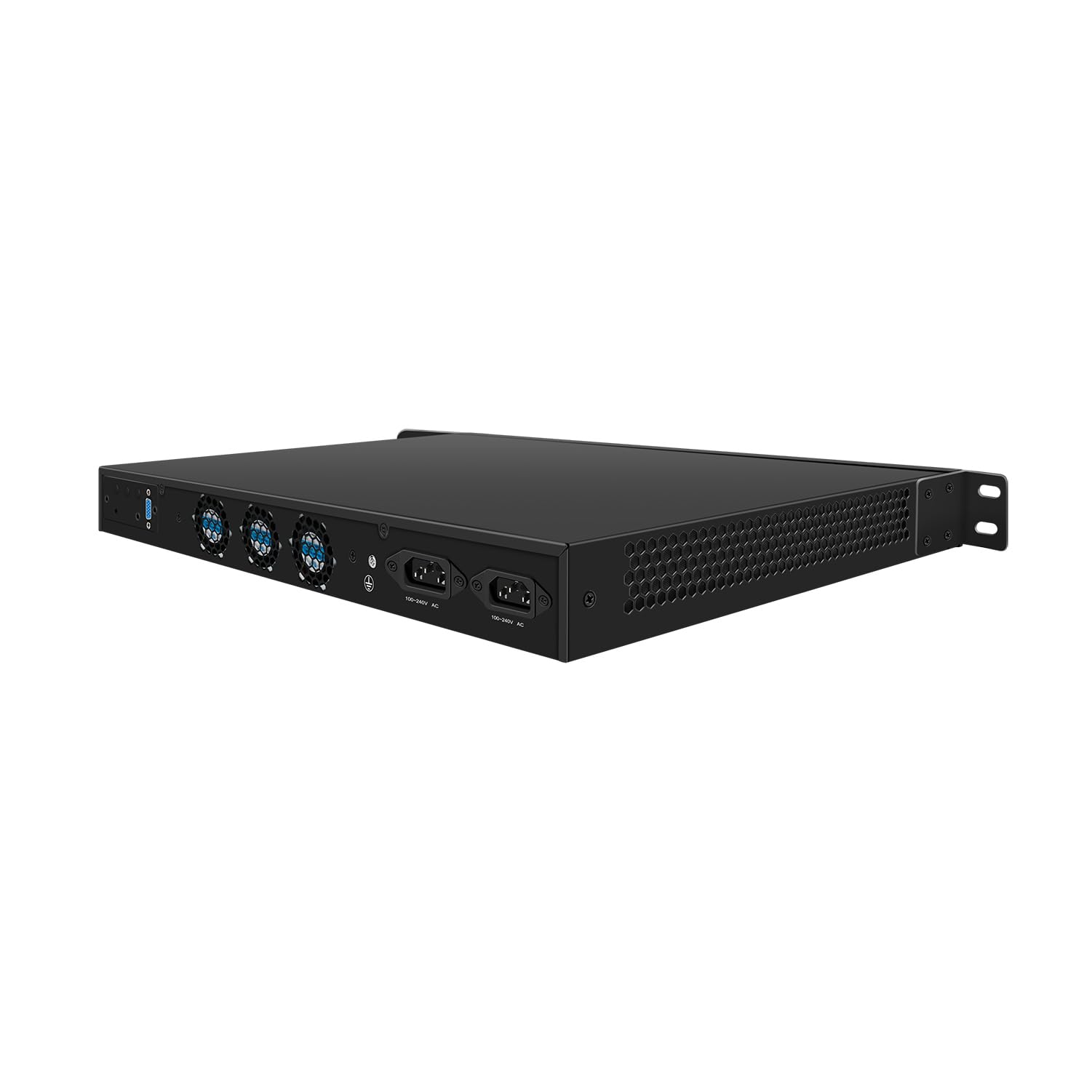 1U Firewall Appliance with Redundancy Power Supply, PFSense, Mikrotik, OPNsense, VPN, Router PC, I3 N300, RJ55, 8 x 2.5GbE LAN, GPIO, SIM Slot, Dual Power, 16G RAM, 128G SSD
