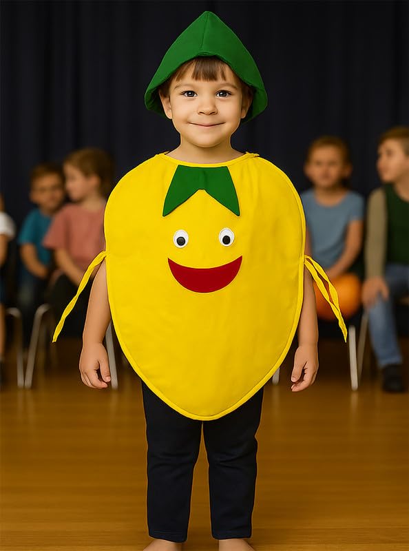 Image of FancyDressWale Fruit & Vegetable Fancy Dress Costume for Kids | Free Size 2-10 Years | School Fancy Dress, Stage Shows, Theme Parties