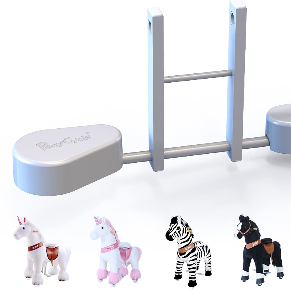 PonyCycle Official Ride On Horse Toy Accessories-Replacement Pedal Pad for small and medium size for Model U - White