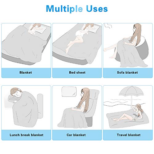 Image of AmyHomie Cooling Blanket King Size 90 inchx108 inch, 100% Rayon Derived from Bamboo