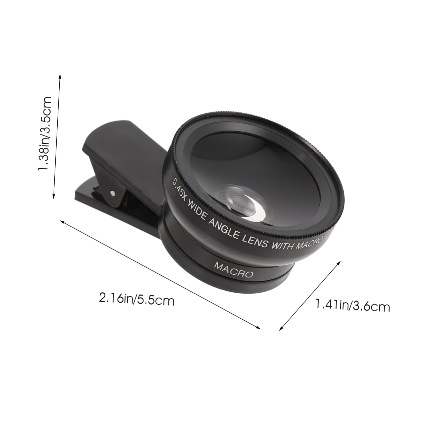 HOODANCOS 1Pc Wide Angle Macro Lens for Phone Professional Photography Accessory Lightweight Portable for Mobile Photography Enthusiasts Easy to Install Use