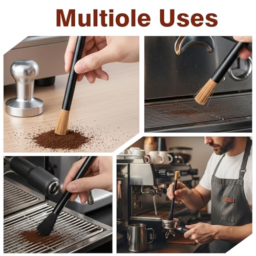 2Pcs Dual-Head Coffee Grinder Brush