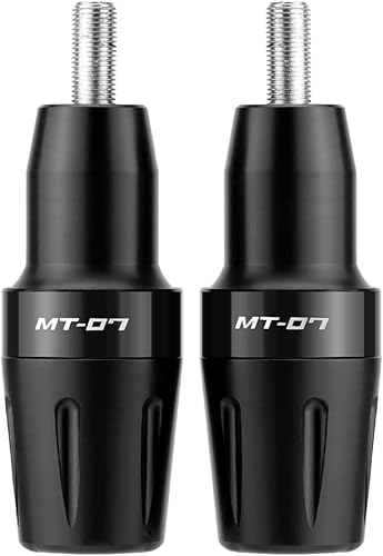 MT-07 Frame Sliders Crash Protector Compatible with MT07 2014-2023 FZ07 Tracer 700GT 7 Motorcycle Accessories Falling Protection Pad (Color Black,