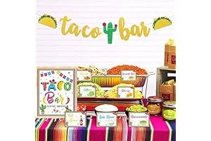 Taco Station for a Party: Fiesta It Up with Kitticcino's Taco Bar Decoration Kit