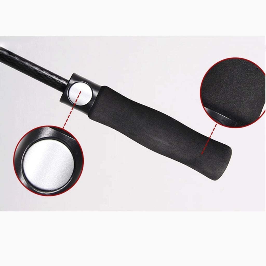 Beschichtung Gegen Golfschirm Uv. Schutz Automatischer offener doppelter Baldachin entlüfteter Sonnenregen-Regenschirm wasserdichte Stockschirme Windsicher Leicht Klassisch(Black)
