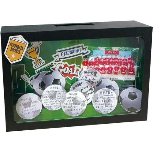 Amazon | UROCO+ 色紙 部活寄せ書きBOX サッカー メッセージカード27枚